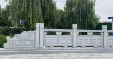 焦作 芝麻灰桥栏杆、河道栏杆安装效果