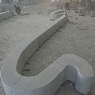 焦作 花岗岩整石坐凳拼装