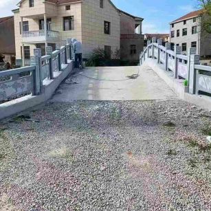 焦作 芝麻灰花岗岩桥栏杆