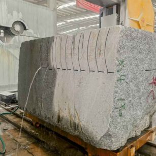 焦作 602，大花芙蓉白，绳锯加工弧形路沿石