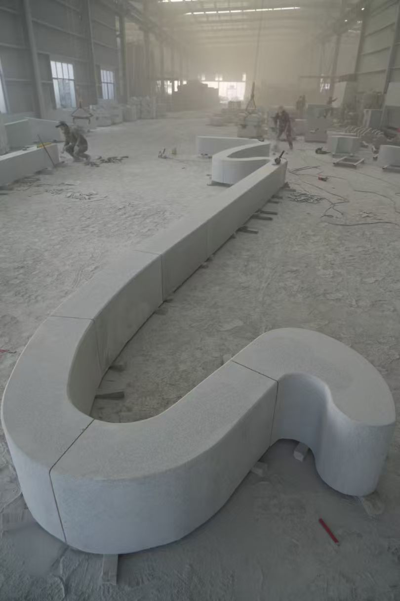 焦作 花岗岩整石坐凳拼装