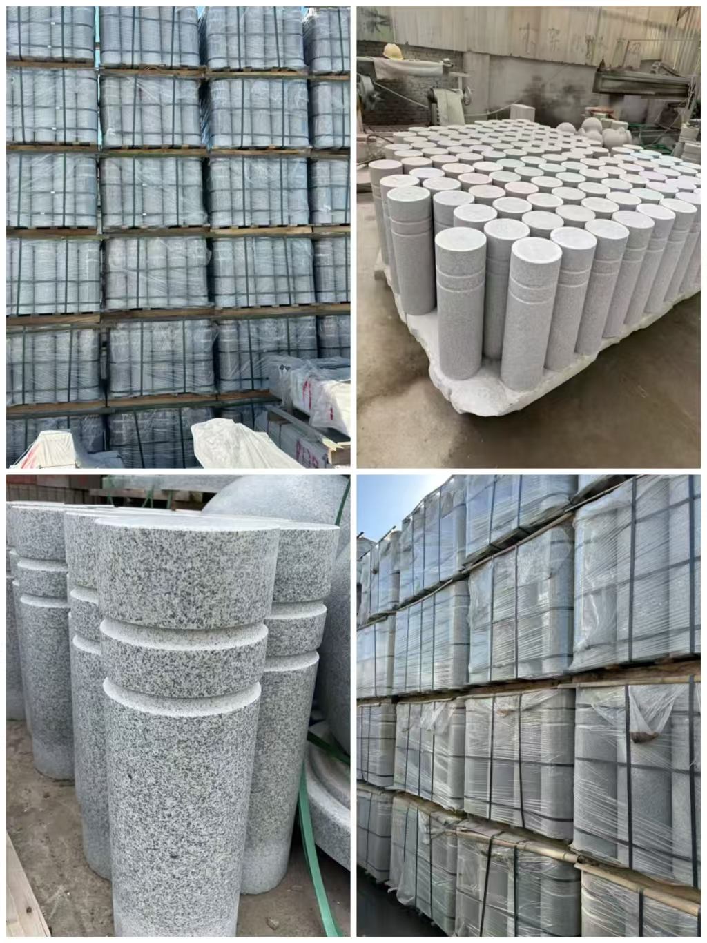 焦作 芝麻白花岗岩挡车柱、隔离柱多少钱