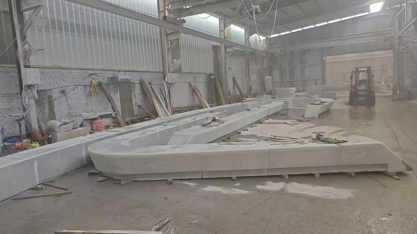 焦作 花岗岩整石坐凳拼装