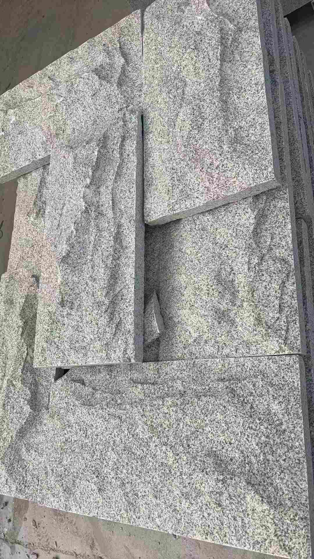 焦作 芝麻白自然面花岗岩成品板