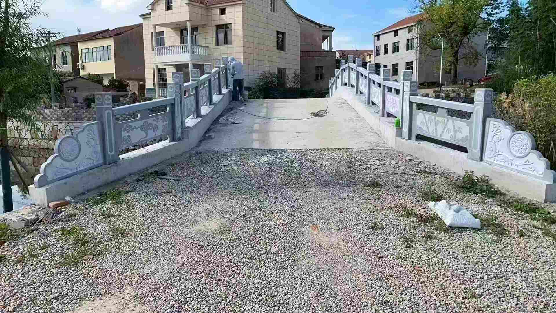 焦作 芝麻灰花岗岩桥栏杆